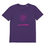 T-shirt bio unisex "JE SUIS LE CLIMAT" soleil rose