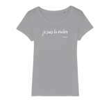 T-shirt bio femme "JE SUIS LA RIVIERE" blanc