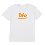 T-shirt bio unisex "BIO DIVERSITE" orange