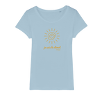 T-shirt bio femme "JE SUIS LE CLIMAT" soleil caramel