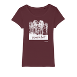 T-shirt bio femme "JE SUIS LA FORET" blanc