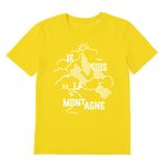 T-shirt bio unisex "JE SUIS LA MONTAGNE" blanc