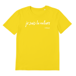 T-shirt bio unisex "JE SUIS LA NATURE" blanc