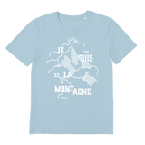 T-shirt bio unisex "JE SUIS LA MONTAGNE" blanc