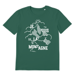 T-shirt bio unisex "JE SUIS LA MONTAGNE" blanc