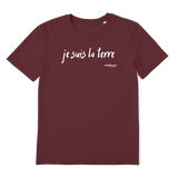 T-shirt bio unisex "JE SUIS LA TERRE" blanc