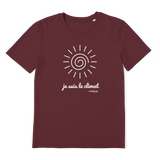 T-shirt bio unisex "JE SUIS LE CLIMAT" soleil blanc