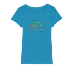 T-shirt bio femme "ENERGIE RENOUVELABLE" vélo vert