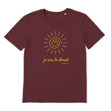 T-shirt bio unisex "JE SUIS LE CLIMAT" soleil caramel